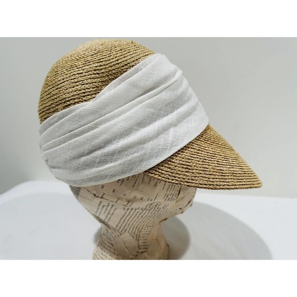 Tommy Bahama Hayden Raffia Ball Cap UPF 50+ One Size Beach Hat Visor main image 4